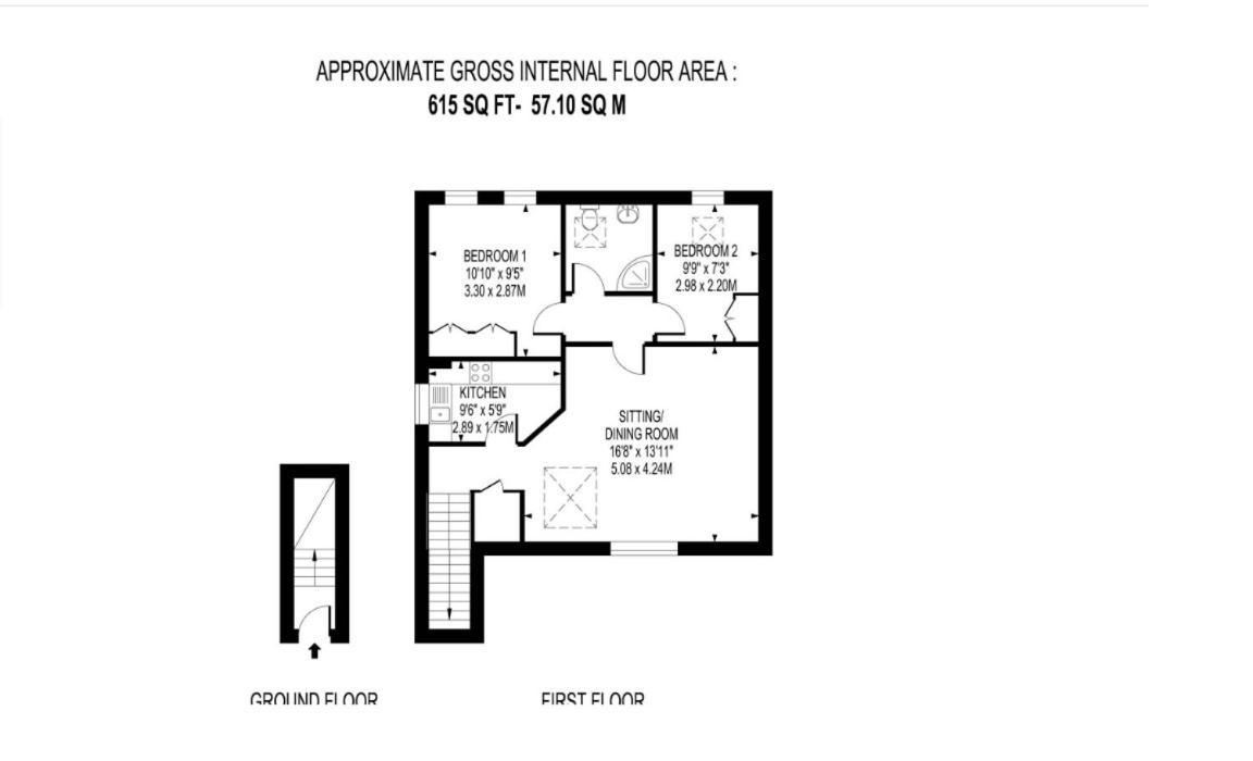 Weybridge - 2 Bed - Parking Appartement Buitenkant foto
